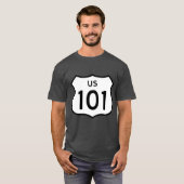US-Route 101 Aufkleber T-Shirt (Vorne ganz)