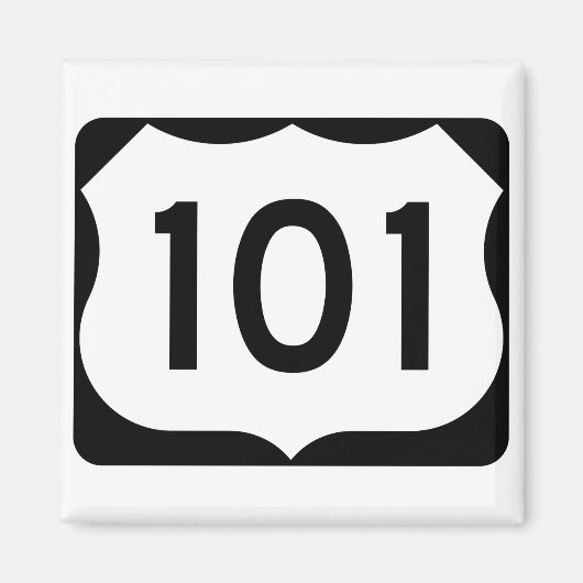 US-Route 101 Unterschrift Magnet (Vorne)