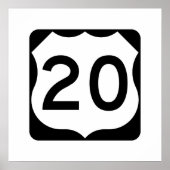 US-Route 20 Poster (Vorne)
