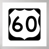 US Route 60 Unterschrift Poster (Vorne)