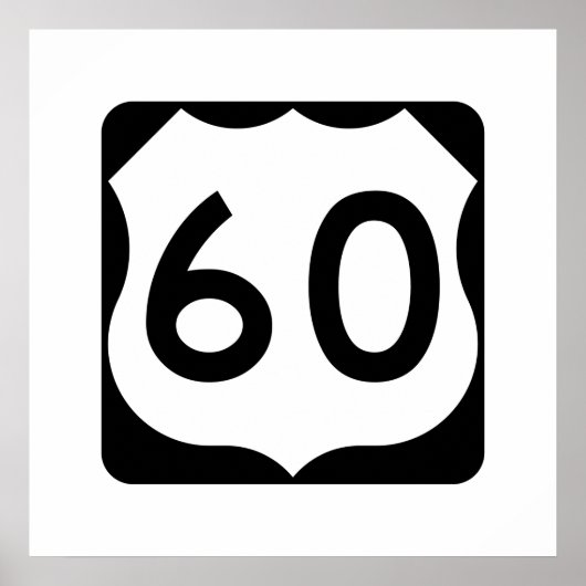 US Route 60 Unterschrift Poster (Vorne)