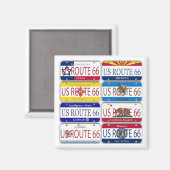 US ROUTE 66 Alle 8 Staaten Vanity Teller Magnet (Vorderseite/Rückseite)