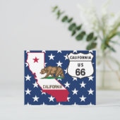 US Route 66 California Postkarte (Stehend Vorderseite)
