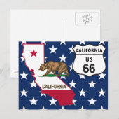 US Route 66 California Postkarte (Vorne/Hinten)