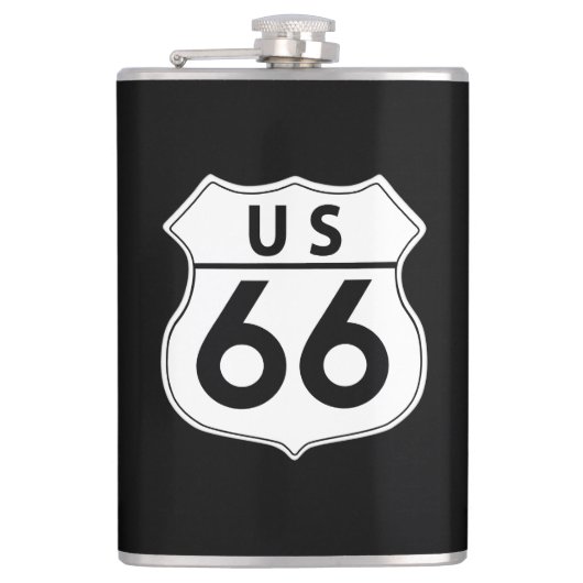 US Route 66 Classic Flask Flachmann (Vorderseite)