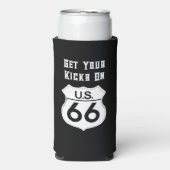US Route 66 Classic - Ihre Kicks holen Selters Dosenkühler (Seltzer Vorderseite)