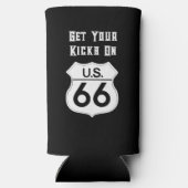 US Route 66 Classic - Ihre Kicks holen Selters Dosenkühler (Rückseite)