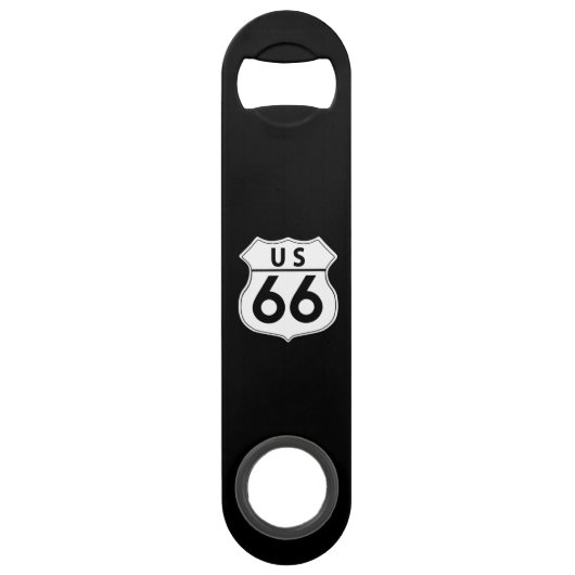 US Route 66 Classic Speed Flasche Opener Speedflaschenöffner (Vorderseite)