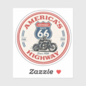 US Route 66 Die Mutterstraße historische Autobahn Aufkleber (Blatt)