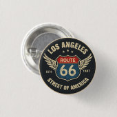 US Route 66 Die Mutterstraße historische Autobahn Button (Vorne & Hinten)