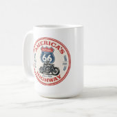 US Route 66 Die Mutterstraße historische Autobahn  Kaffeetasse (Vorderseite Links)