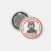 US Route 66 Die Mutterstraße historische Autobahn  Magnet (Vorderseite/Rückseite)