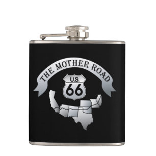 US-Route 66 Mother Road Liquor Flask Flachmann