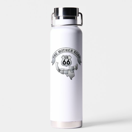 US-Route 66 Mutterstrasse Trinkflasche (Rückseite)