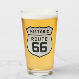 US Route 66 Pint Trinkglas Glas