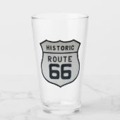 US Route 66 Pint Trinkglas Glas (Vorderseite)