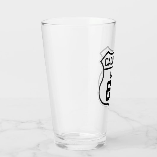 US Route 66 Pint Trinkglas Glas (Rechts)