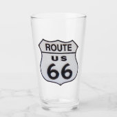 US Route 66 Pint Trinkglas Glas (Vorderseite)