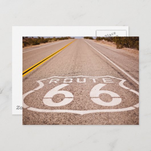 US-Route 66 Postkarte (Vorne/Hinten)