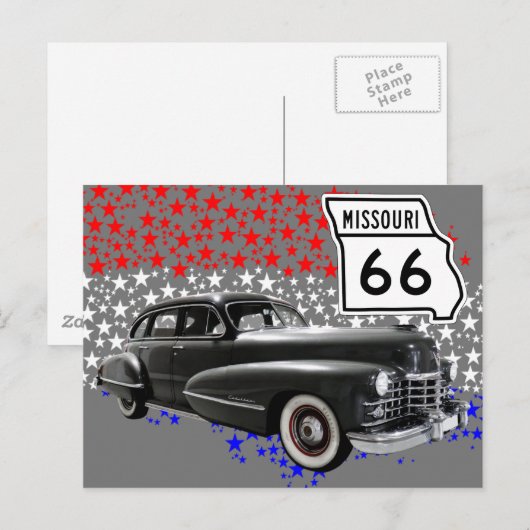 US-Route 66 Reise Postkarte (Vorne/Hinten)