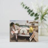 US-Route 66 Reise Postkarte (Stehend Vorderseite)