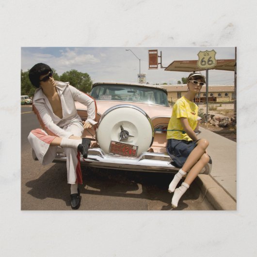 US-Route 66 Reise Postkarte (Vorderseite)