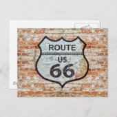 US-Route 66 Reise Postkarte (Vorne/Hinten)