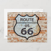 US-Route 66 Reise Postkarte (Vorne/Hinten)