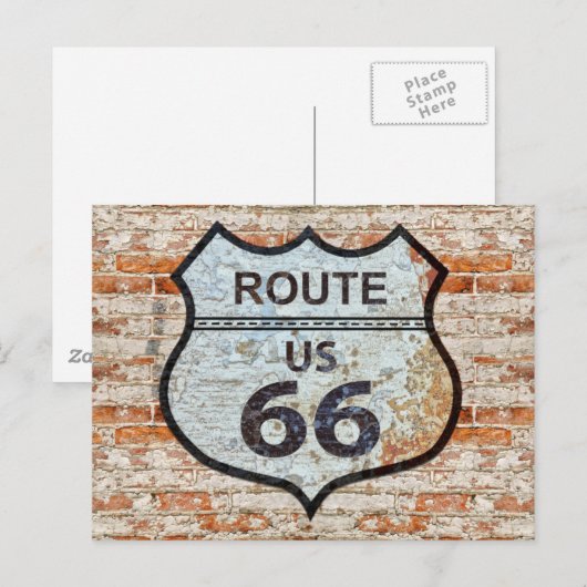 US-Route 66 Reise Postkarte (Vorne/Hinten)