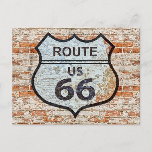 US-Route 66 Reise Postkarte (Vorderseite)