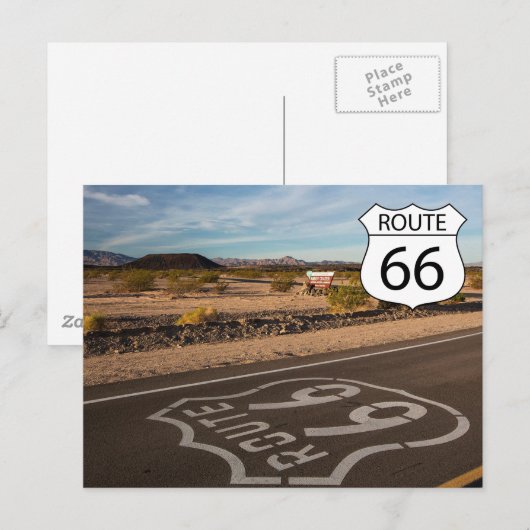 US-Route 66 Reise Postkarte (Vorne/Hinten)