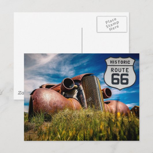 US-Route 66 Reise Postkarte (Vorne/Hinten)