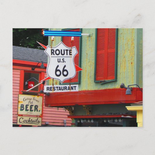 US-Route 66 Reise Postkarte (Vorderseite)