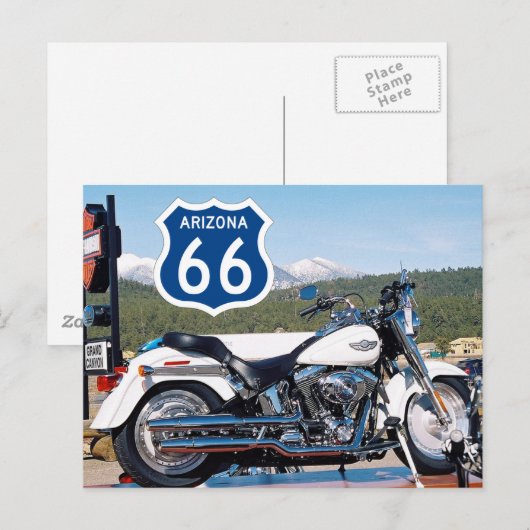 US-Route 66 Reise Postkarte (Vorne/Hinten)