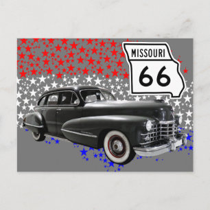 US Route 66 Reise-Postkarte Postkarte