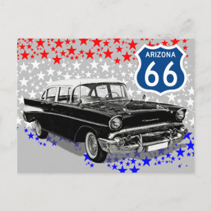 US Route 66 Reise-Postkarte Postkarte