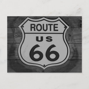 US Route 66 - Schild Postkarte