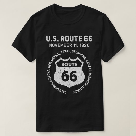 US-Route 66 T-Shirt (Design vorne)