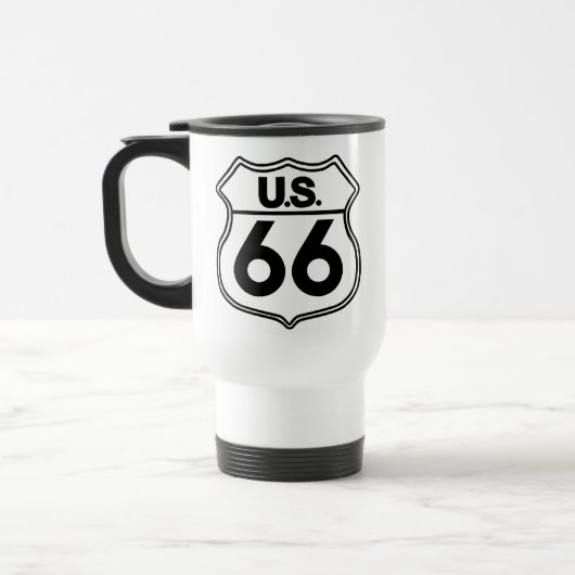 US-Route 66 White Reisebecher (Links)