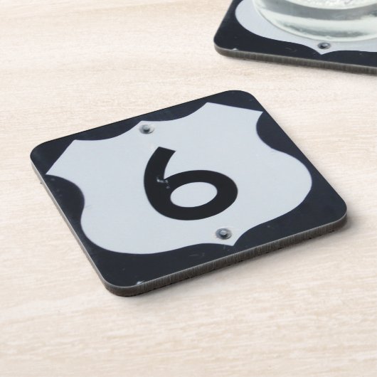 US Route 6 Autobahn Unterzeichnende Untersetzer (Linke Seite)