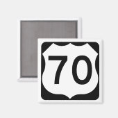 US-Route 70 Magnet (Vorderseite/Rückseite)
