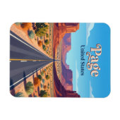 US Route 89 nahe Page Arizona Magnet (Horizontal)