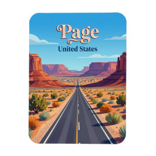 US Route 89 nahe Page Arizona Magnet