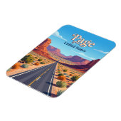 US Route 89 nahe Page Arizona Magnet (Linke Seite)