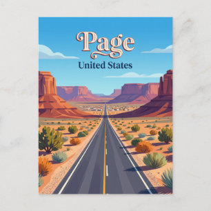 US Route 89 nahe Page Arizona Postkarte