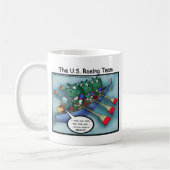 US Rowing (Roe-ing Team Funny T-Shirts Karten Tass Kaffeetasse (Links)