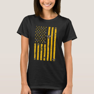 US sa Flag Beekeeper Honey Beekeeping T-Shirt