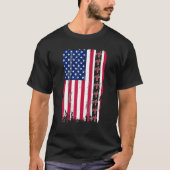 US sa Flag Uterus zeigt Middle Finger Feminist Pro T-Shirt (Vorderseite)