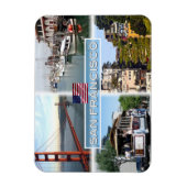 US San Francisco - Golden Gate Bridge - Cable Car. Magnet (Vertikal)