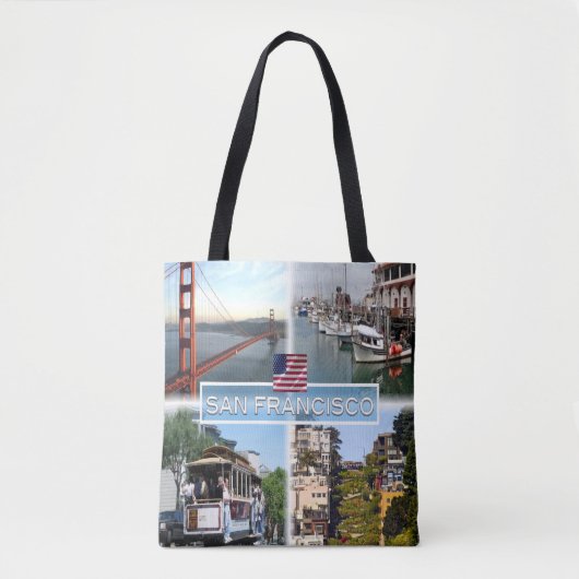 US San Francisco - Golden Gate Bridge - Cable Car. Tasche (Vorderseite)